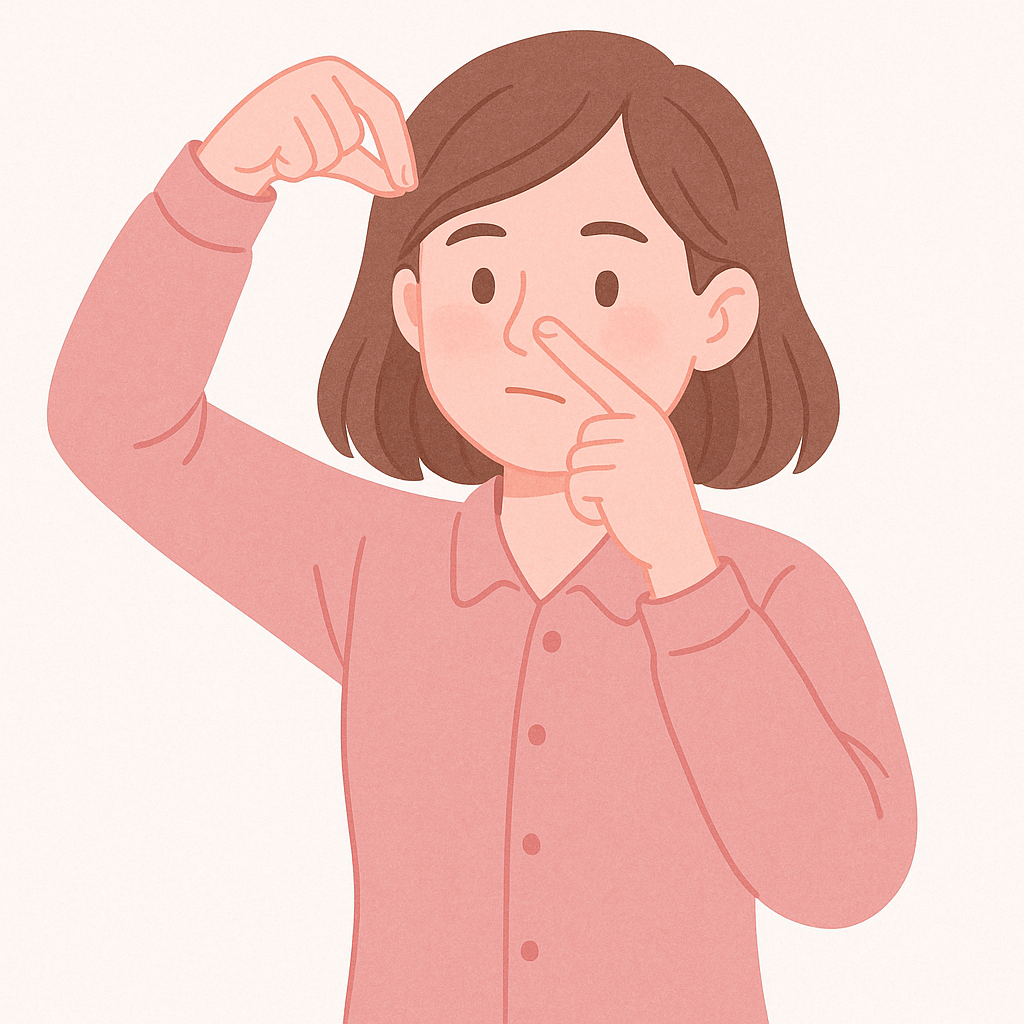 ท่าพับหู-ดึงจมูก